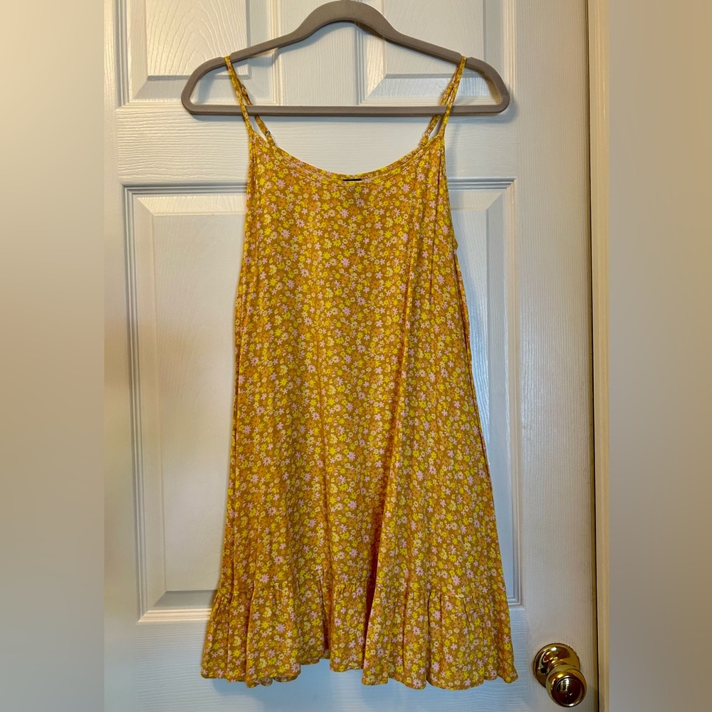 Wild Fable Yellow Floral Print Cami Dress